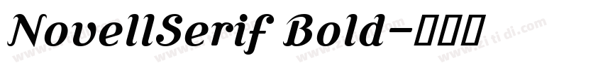 NovellSerif Bold字体转换
